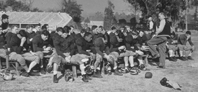 1947 team a Rose Bowl practice