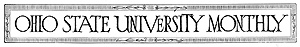 Ohio State University Monthly masthead