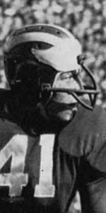 1946 helment with face mask, Gene Derricotte