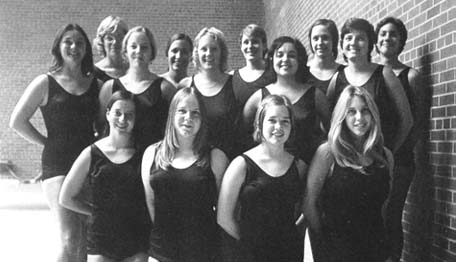 1975 UM synchronized swimming team