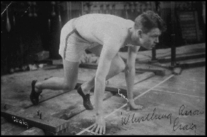Ralph Craig in Waterman Gym