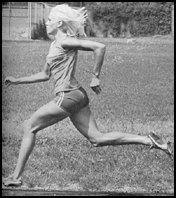 Francie Kraker running