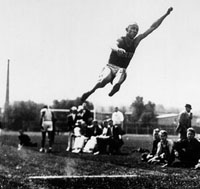 Jesse Owens long
jump