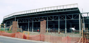 Stadium construction 1997, pillars