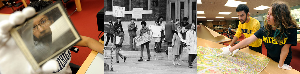 student researching, protest 1960s, student in archives