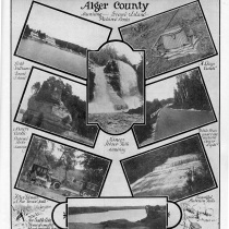 Alger County photos from the “Land of Hiawatha Travel Guide” “Topical – Mac. Isl. Historical 1913-1949 (2/2)” folder, Box 7, Arnold Transit Co. Records