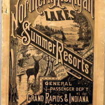 Northern Michigan Lakes & Summer Reports Grand Rapids & Indiana Railroad, “The Fishing Line,” ca. 1882