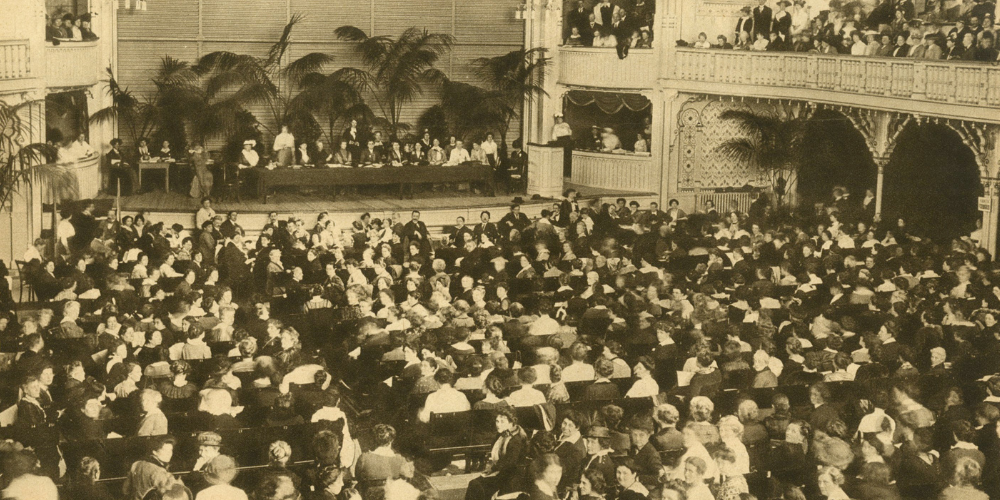 The 1915 International Congress of Women at the Hague during World War I.