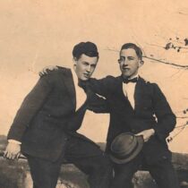 A photo of two boys including George Armstrong