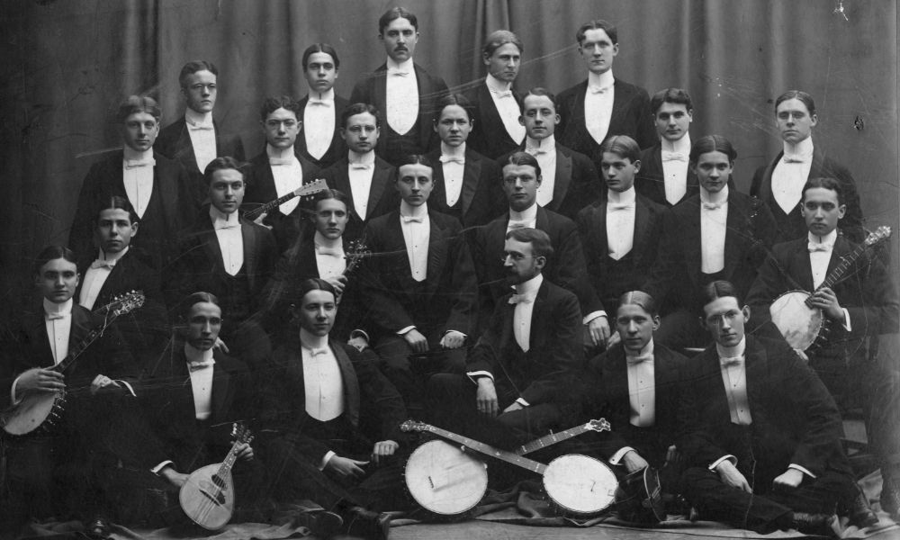 The U-M Banjo & Mandolin club circa 1895-96. 