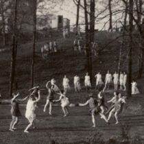A Lantern Night pageant dance held by Freshmen at the University of Michigan.