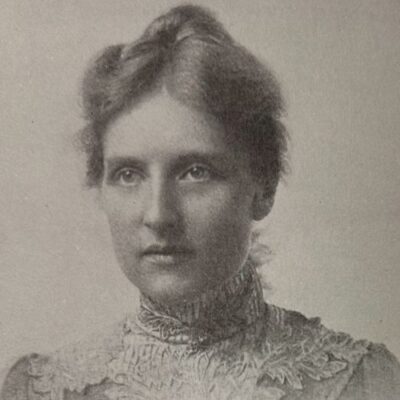 A portrait of Gertrude Buck.