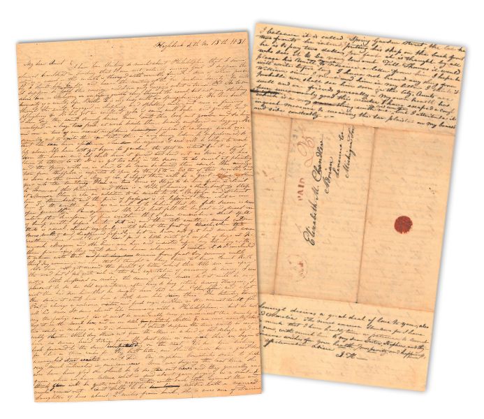 Letters from the Elizabeth Chandler collection. 