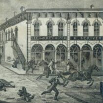 Sketch of the Northfield bank raid.