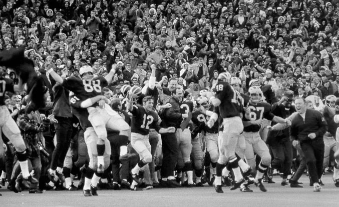 The sideline Celebration Says It All